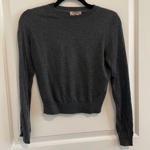 Grey cropped sweater